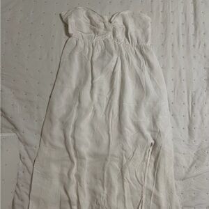 Hollister White Strapless Top